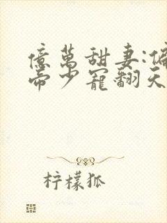 亿万甜妻:偏执帝少宠翻天