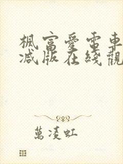 枫富爱电车无删减版在线观看免费最封面