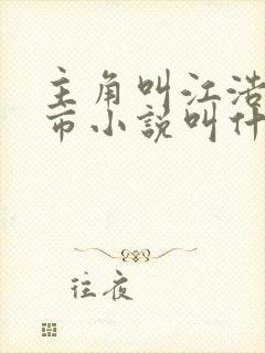 主角叫江浩的都市小说叫什么名字封面