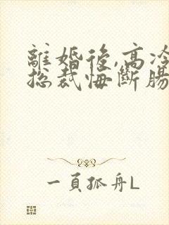 离婚后,高冷女总裁悔断肠 东望洋封面