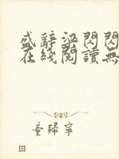 盛辞梁闪闪小说在线阅读无弹窗