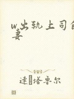 w出轨上司的人妻封面