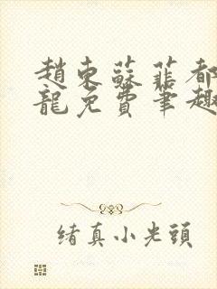 赵东苏菲都市潜龙免费笔趣阁