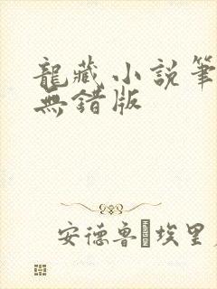 龙藏小说笔趣阁无错版
