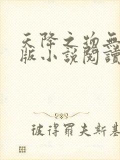 天降之物无删减版小说阅读封面