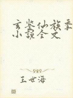 玄鉴仙族季越人小说全文封面