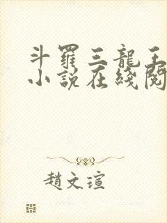 斗罗三龙王传说小说在线阅读