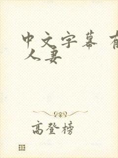 中文字幕 有码 人妻