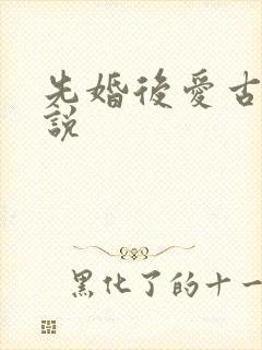 先婚后爱古言小说