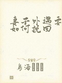 妻子外遇要离婚如何挽回