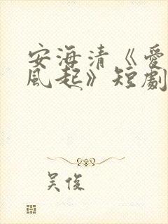 安海清《爱意随风起》短剧免费观看全集