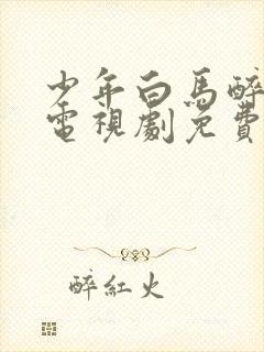 少年白马醉春风电视剧免费观看完