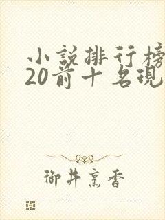 小说排行榜2020前十名现代言情