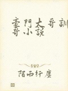 豪门大哥训诫二哥小说