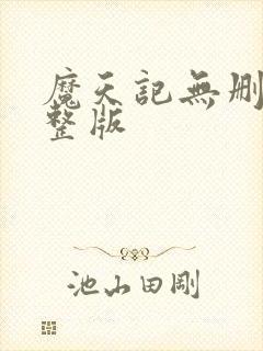 魔天记无删减完整版封面