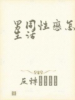 男同性恋怎么性生活