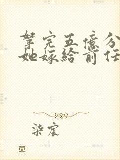 拿完五亿分手费她嫁给前任小叔免费阅读txt封面