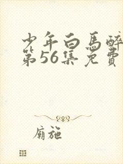 少年白马醉春风第56集免费观看