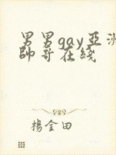 男男gay亚洲帅哥在线