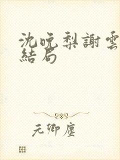 沈晚梨谢云迟大结局