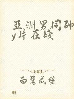 亚洲男同帅gay片在线