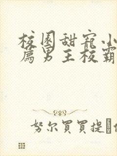 校园甜宠小说推荐男主校霸