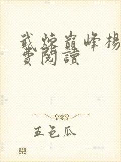 武炼巅峰杨开免费阅读