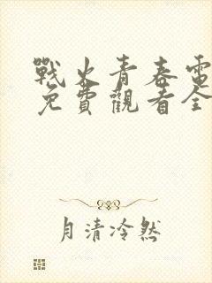 战火青春电视剧免费观看全集