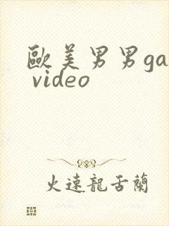 欧美男男gay video