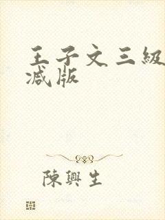 王子文三级无删减版