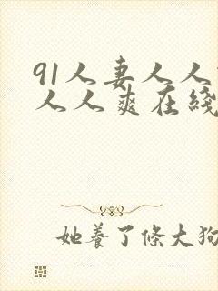 91人妻人人做人人爽在线封面