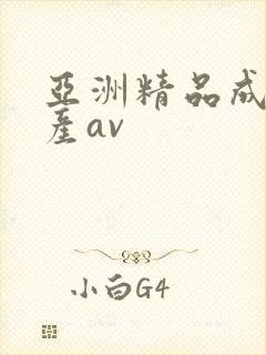 亚洲精品成人国产av