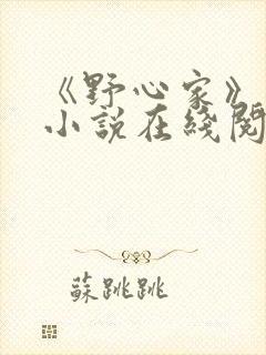 《野心家》原著小说在线阅读封面