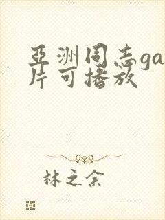 亚洲同志gay片可播放