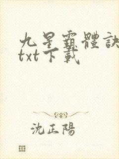 九星霸体诀龙尘txt下载