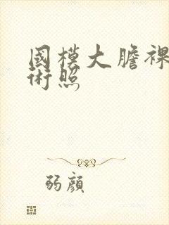 国模大胆裸体艺术照