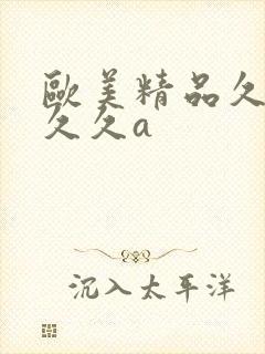 欧美精品久久久久久a