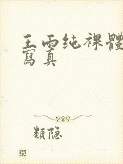 王雨纯裸体艺术写真