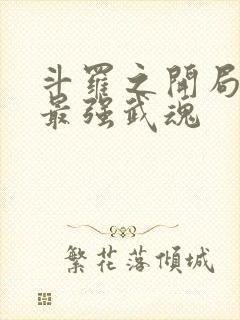 斗罗之开局觉醒最强武魂封面