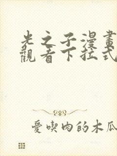 光之子漫画免费观看下拉式六漫画