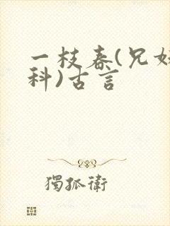 一枝春(兄妹骨科)古言封面