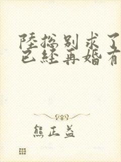 陆总别求了夫人已经再婚有娃了短剧免费观看