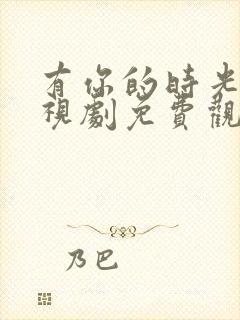 有你的时光里电视剧免费观看全集完整版