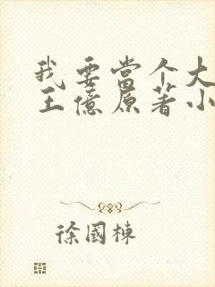 我要当个大坏蛋王亿原著小说免费