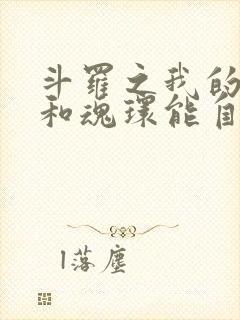 斗罗之我的武魂和魂环能自己修炼 永夜司晨