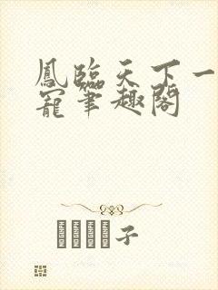 凤临天下一后千宠笔趣阁