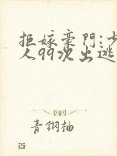 拒嫁豪门:少夫人99次出逃未删减封面