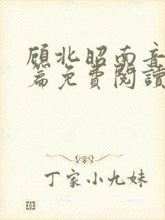 顾北昭南音番外篇免费阅读