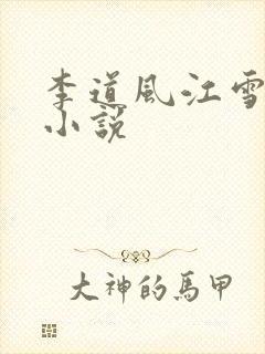 李道风江雪瑶的小说