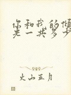 你和我的倾城时光一共多少集